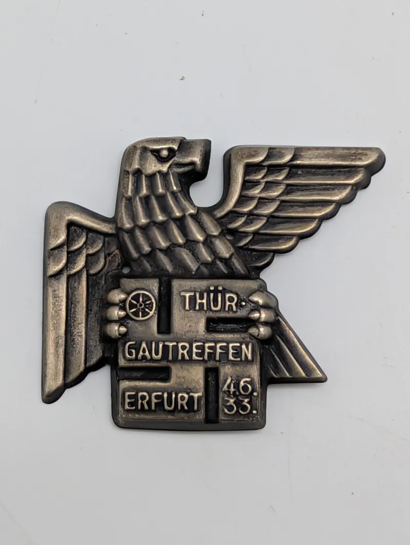 1933 Gautreffen Thüringen Erfurt Commemorative Eagle Badge