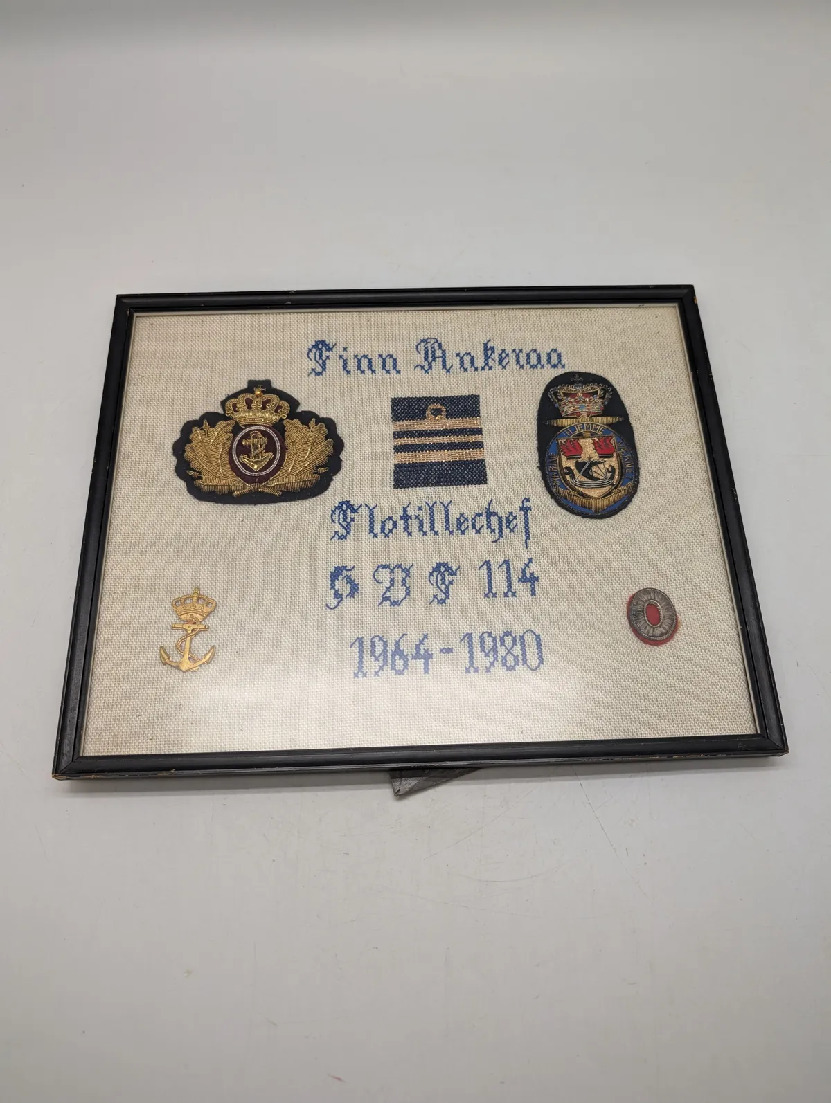 Dansk Marinehjemmeværn Flotillechef Finn Ankeraa Mindetavle, 1964-1980