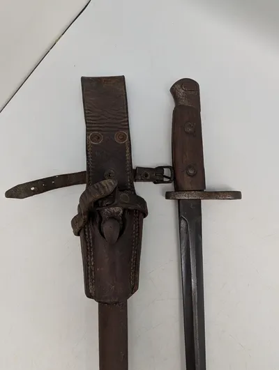 Belgisk WW1 bajonet med frø