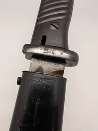Tysk Mauser K98 Bajonet med metalskede nummerens 