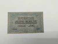 1919 Czechoslovakia 1 Koruna Banknote