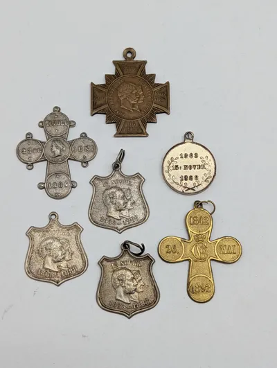 Samling af danske erindringsmedaljer, Christian IX og Dronning Louise