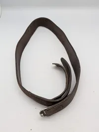 Tysk WW2 Militær læderbælte med metalspænde