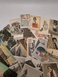 Lot of Vintage European and Illustrated Postcards Sendt til Grevinde Hamilton 