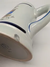Vintage Aarøsund Ceramic Beer Stein with Danish Naval Heraldry
