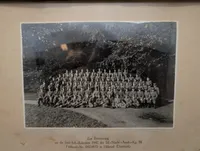 Indrammet gruppefoto af tyske rekrutter i Hillerød, 1942