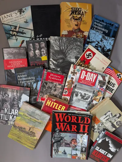Collection of World War II History Books and Reference Volumes
