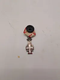 Dansk Dannebrogordenens Hæderstegn (Dannebrogsmand) med Frederik IX monogram Miniture 