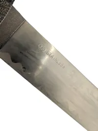 Japanese Style Katana with Bushido Inscribed Scabbard and Display Stand