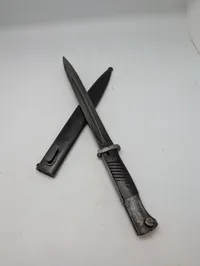Tysk Mauser K98 Bajonet S84/98 med tilhørende metalskede, nummerens 