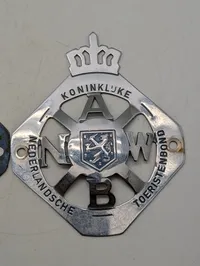 Vintage ANWB Koninklijke Nederlandsche Toeristenbond Bilskilt