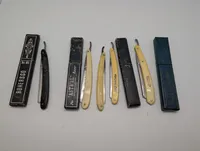 Samling af 5 antikke barberknive fra Bohersgo, Astral og Gotta