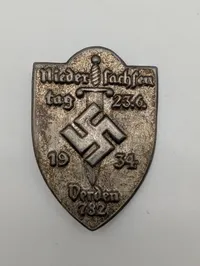 Tysk Niedersachsentag Verden 1934 Tinnie Badge