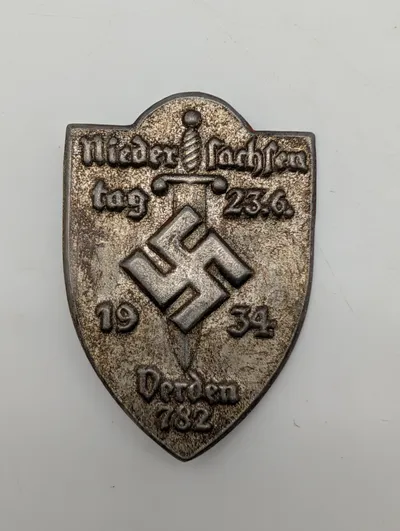 Tysk Niedersachsentag Verden 1934 Tinnie Badge