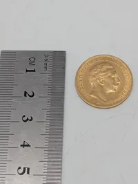 1900 German Empire Prussia 20 Mark Gold Coin, Wilhelm II
