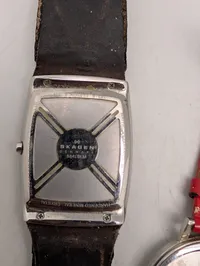 Samling af seks Skagen Denmark armbåndsure