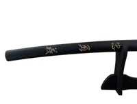 Japanese Style Katana with Bushido Inscribed Scabbard and Display Stand