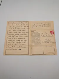 Dachau Koncentrationslejr postkort fra fange til Sophie Bilaszewska i Krakow