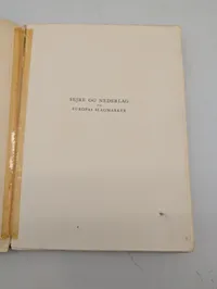 Arvid Eriksson, Sejre og Nederlag paa Evropas Slagmarker, Gyldendal