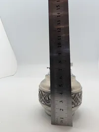 Vintage Silver-Tone Ornate Scrollwork Table Lighter