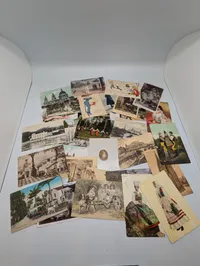 Large Collection of Vintage International Postcards Sendt til Grevinde Hamilton 