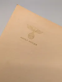 Adolf Hitler Personligt Brevpapir med München-brevhoved, originalt 