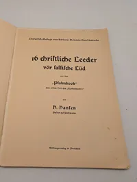 Kunst Kalender 1916 Schleswig Holstein