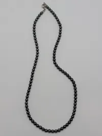 Sterling Silver and Hematite Bead Necklace