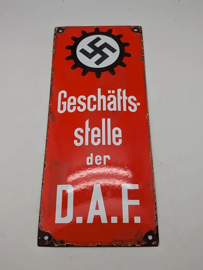 Tysk emaljeskilt, Geschäftsstelle der D.A.F.