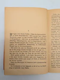 Antik dansk historisk bog om dansk politik 1914-1939