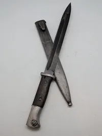 Tysk Mauser K98 Bajonet med Metalskede nummerens 
