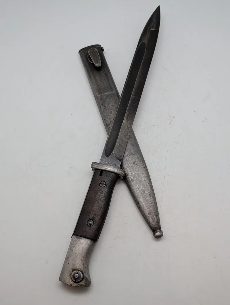 Tysk Mauser K98 Bajonet med Metalskede nummerens 