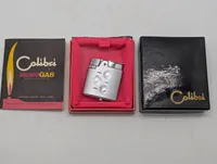 To vintage lightere fra Silver Match og Colibri