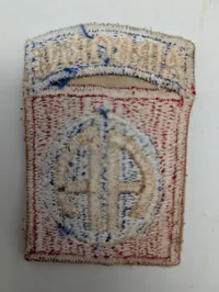 Originalt 82nd Airborne Division 'All American' Skulderemblem med Tab WW2 