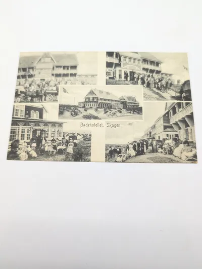 Vintage Badehotellet Skagen Denmark Multi-View Postcard