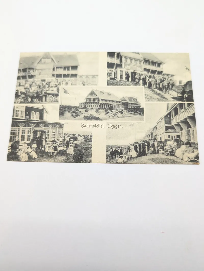 Vintage Badehotellet Skagen Denmark Multi-View Postcard
