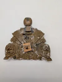Svensk militær hjelmplade m/1845-1859 for officerer