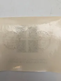 Tysk frimærkeark fra 1937 med Adolf Hitler og særstempel