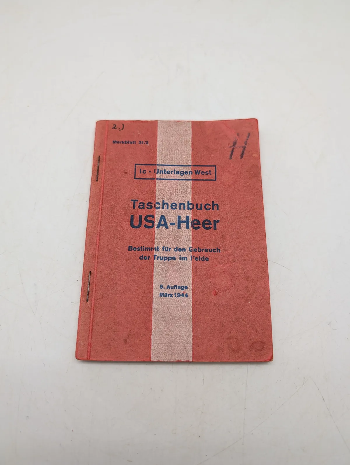 Tysk militær manual, Taschenbuch USA-Heer, 5. udgave, marts 1944