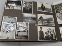 To vintage fotoalbum i læder og tekstil Soldat før under og efter krigen DK 